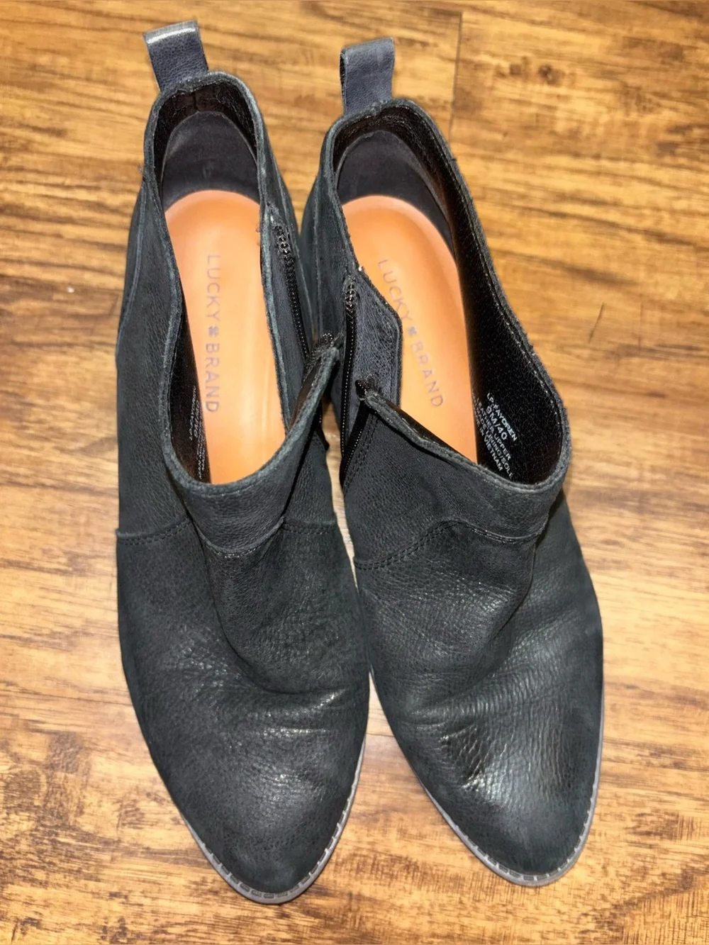 Lucky Brand Leather Ankle Boots Size 9